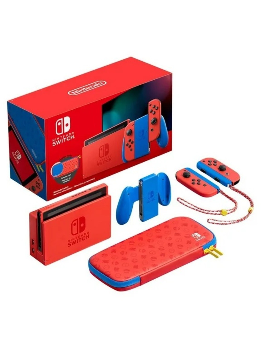 Nintendo Switch Console Bundle in Red and Blue
